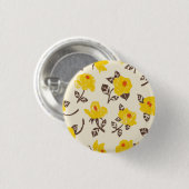 Romantischer Rosengarten Button (Vorne & Hinten)