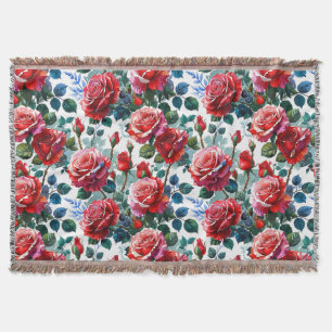Romantischer Rosengarten-Druck Decke