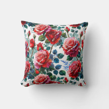 Romantischer Rosengarten Druck