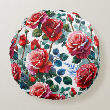 Romantischer Rosengarten Druck