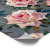 Romantischer Rosengarten mit rosigem Schimmer: Han Poster (Ecke)