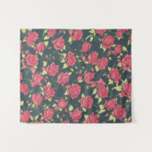 Romantischer Rosengarten Wandteppich (Vorderseite (Horizontal))