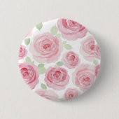 Romantischer Rosenknopf Button (Vorderseite)
