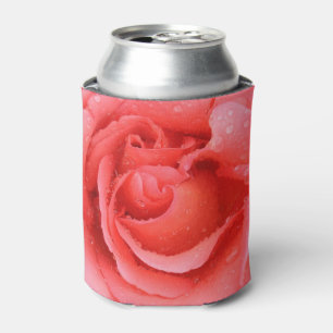 Romantischer Rot Rosa Rosenwasser-Tropfen Dosenküh Dosenkühler
