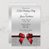 Romantischer roter Bogen-u. Einladung (Vorne/Hinten)