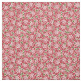 Romantischer roter Rosenmusterstoff Stoff (Muster)
