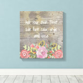 Romantischer Rustikaler Chic Leinwanddruck (Insitu (Holzboden))