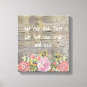 Romantischer Rustikaler Chic Leinwanddruck (Vorderseite)