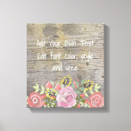 Romantischer Rustikaler Chic Leinwanddruck