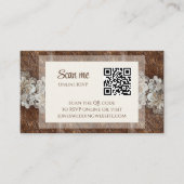 Romantischer rustikaler Western Land Leder und Spi Begleitkarte (Vorderseite)