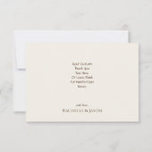 Romantischer rustikaler Western Land Leder und Spi Dankeskarte (Rückseite)