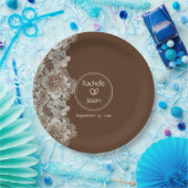 Romantischer rustikaler Western Land Leder und Spi Pappteller (Party)