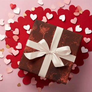 Romantischer Samt-Rose Valentinstag-Verpackung Geschenkpapier