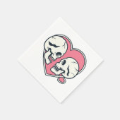 Romantischer Schädelrosa 12 Serviette (Ecke)