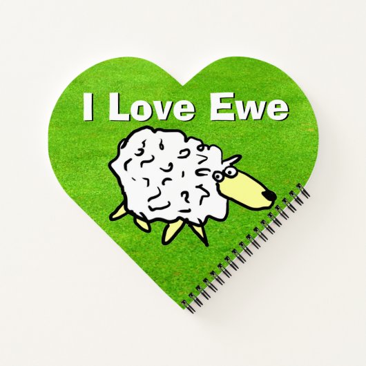 Romantischer Schaf Notizblock (Rückseite)