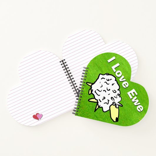 Romantischer Schaf Notizblock (Innenseite)