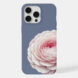 Romantischer Schieferblauer Röte Floral iPhone 15 Pro Max Hülle