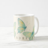 Romantischer Schmetterlingsgarten – Schwebende Tas Kaffeetasse (VorderseiteRechts)