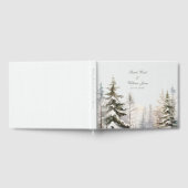 Romantischer Schneewald Hochzeitsgast-Buch Gästebuch (Voll)