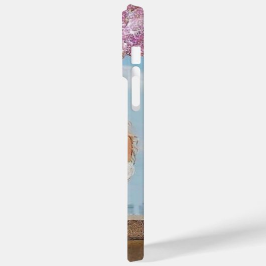 Romantischer schöner Girl-Eiffel-Turm Case-Mate iPhone Hülle (Rückseite / Links)