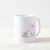 Romantischer Schwan-Liebe-Eleganter doppelseitiger Kaffeetasse (VorderseiteRechts)