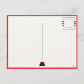 Romantischer Schwanenherz Valentinstag Feiertagspostkarte (Rückseite)