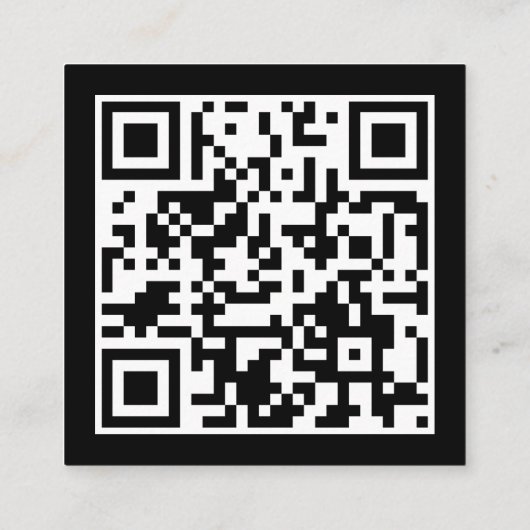 Romantischer schwarzer und goldener QR-Code Hochze Begleitkarte (Rückseite)