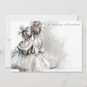 Romantischer Schwestertag Tee Nachmittag Einladung