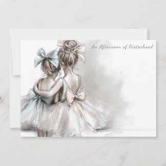 Romantischer Schwestertag Tee Nachmittag Einladung