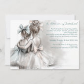 Romantischer Schwestertag Tee Nachmittag Einladung (Vorderseite)