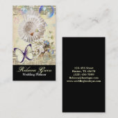 romantischer Seashellsschmetterling botanisch Visitenkarte (Vorne/Hinten)