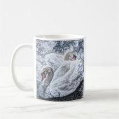 romantischer See mit weißem Schwan Kaffeetasse (Links)