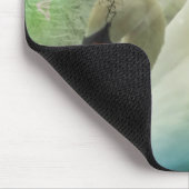 Romantischer See Schwimmen Weiße Schwäne Mousepad (Ecke)