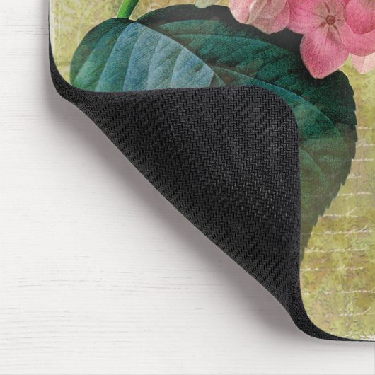Romantischer Shabby Chichydrangea-viktorianische Mousepad (Ecke)