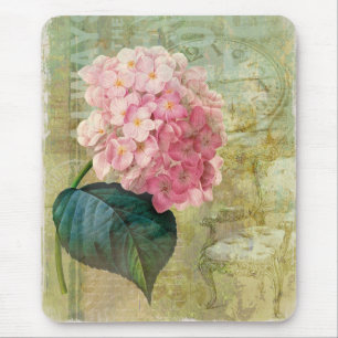 Romantischer Shabby Chichydrangea-viktorianische Mousepad