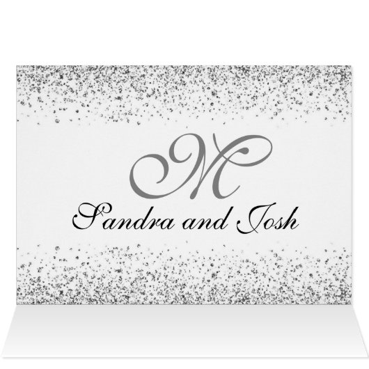 Romantischer Silberner Glitzer Night Sky (Innenansicht Horizontal (Oben))