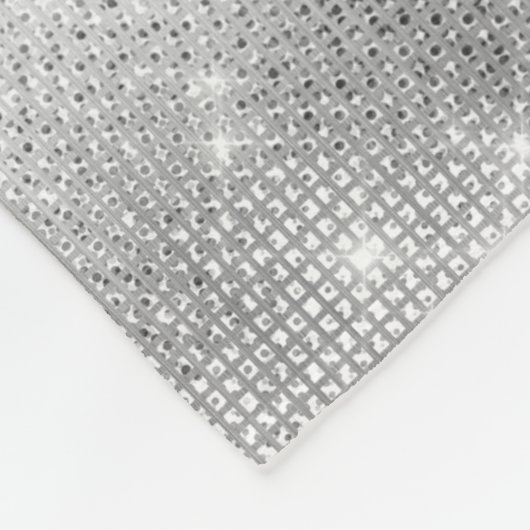 Romantischer Silbersparkle Fleecedecke (Ecke)