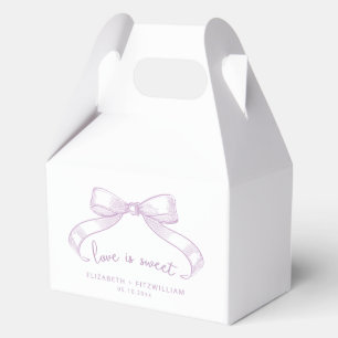 Romantischer Sketched Bow   Lilac Liebe ist süß Geschenkschachtel