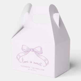 Romantischer Sketched Bow   Lilac Liebe ist süß Geschenkschachtel