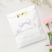 Romantischer Sketched Bow | Lilac Liebe ist süß Geschenktütchen (Versiegelt)
