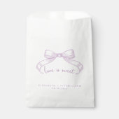 Romantischer Sketched Bow | Lilac Liebe ist süß Geschenktütchen (Vorderseite)