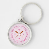 Romantischer Sondertext für Baseball Schlüsselanhänger (Vorne)