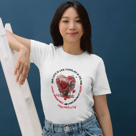 Romantischer Sonnentag Rotes Melzen Herzchen Valen T-Shirt