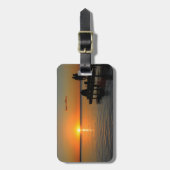 Romantischer Sonnenuntergang Gepäckanhänger (Vorderseite vertikal)