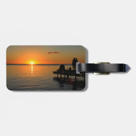 Romantischer Sonnenuntergang Gepäckanhänger