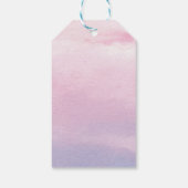 Romantischer Sonnenuntergang Hochzeitsdekoration Geschenkanhänger (Rückseite)