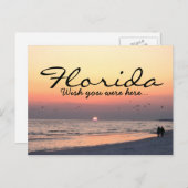 Romantischer Sonnenuntergang in Florida - Wünschen Postkarte (Vorne/Hinten)