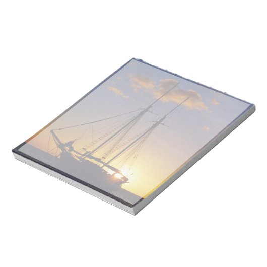 romantischer Sonnenuntergang Notizblock (Rotiert)