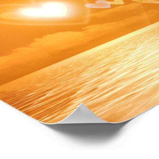 Romantischer Sonnenuntergang Poster (Ecke)