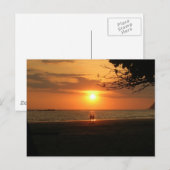 romantischer Sonnenuntergang Postkarte (Vorne/Hinten)